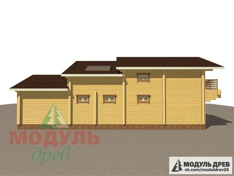 Проект дома из бруса «Ейск» - макет 4