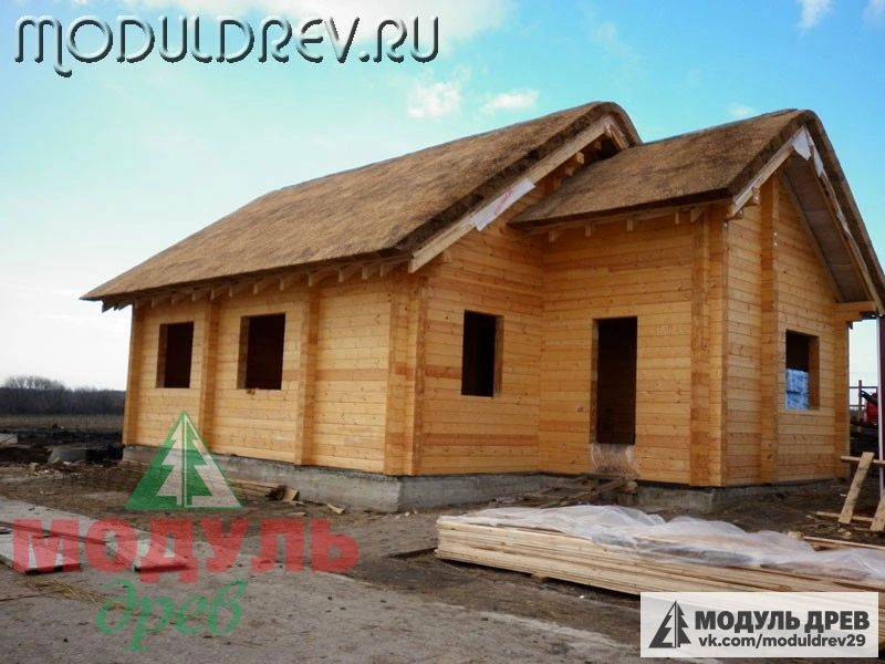 Фото здания администрации из клееного бруса, Белгородская область