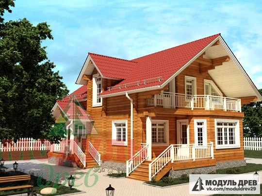 Дом из бруса «Азов»
