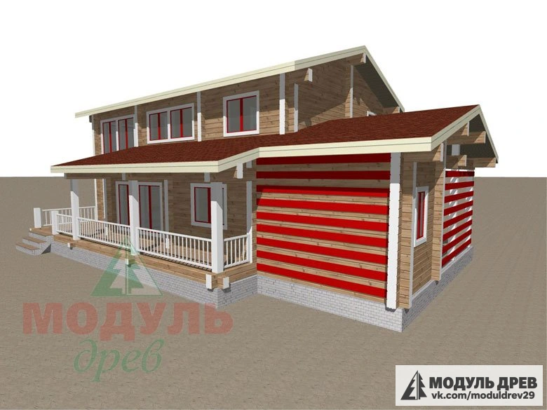 Дом из бруса «Мирный» - макет 6