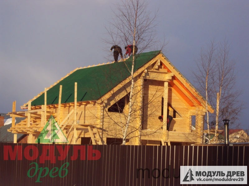 Фото дома из бруса «Шелоник» в Московской области