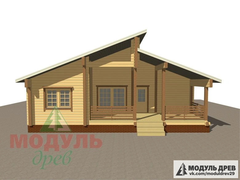 Проект бани из бруса «Яхрома» - макет 8