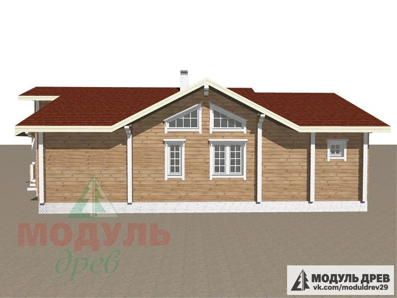 Проект дома из бруса «Пятигорск» - макет 4