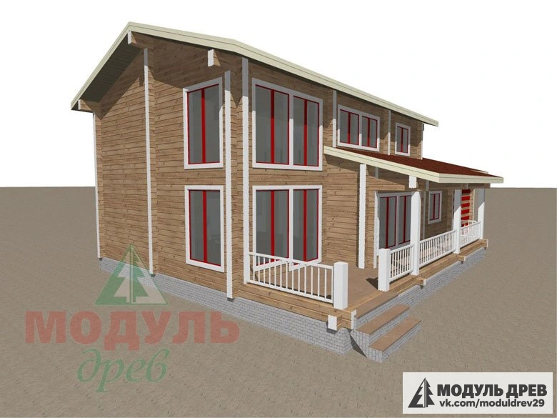 Дом из бруса «Мирный» - макет 4