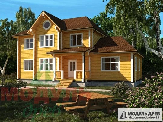 Дом из бруса «Ладино»