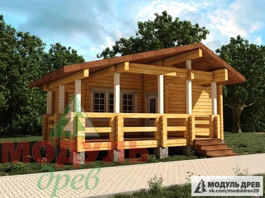 Баня из бруса «Кизляр»