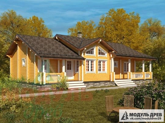 Дом из бруса «Пятигорск»
