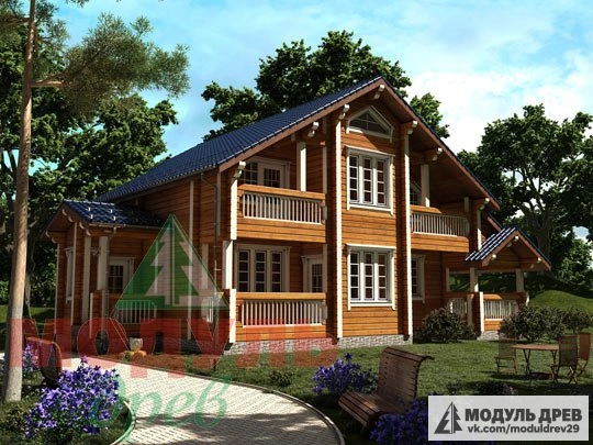 Проект дома из бруса «Новороссийск»