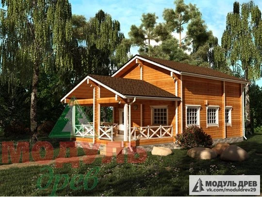 Баня из бруса «Лобня»
