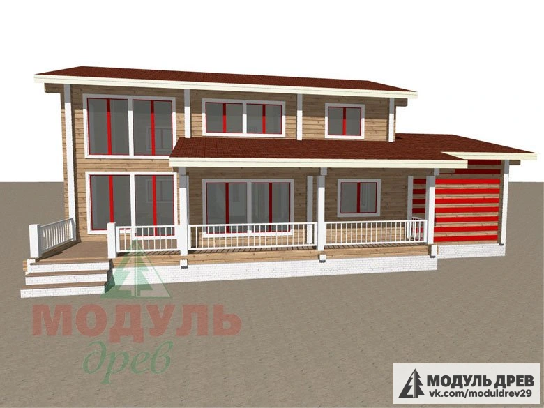 Дом из бруса «Мирный» - макет 5