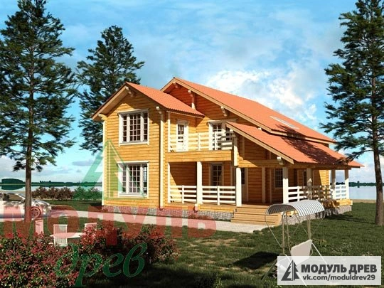 Дом из бруса «Белозерск»