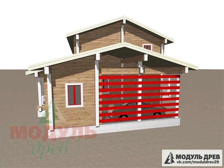 Дом из бруса «Мирный» - макет 7