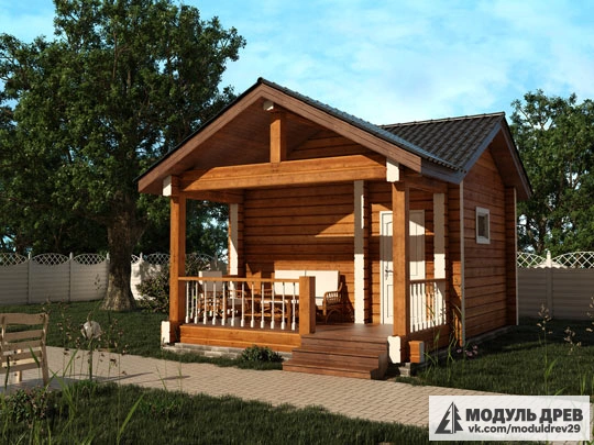 Баня из бруса «Кего»